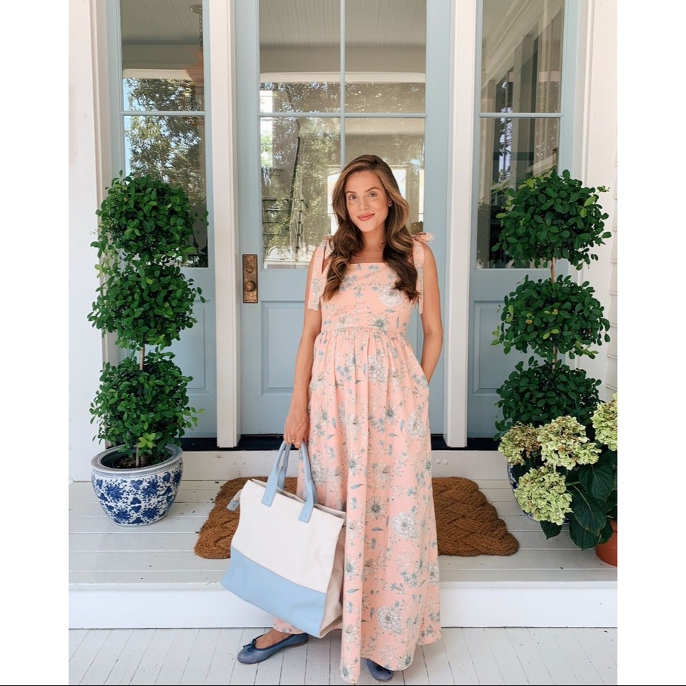 Gal Meets Glam RARE Makenna Dress Floral Peach Size 10